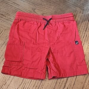 Red cargo Shorts size 7 Nautica